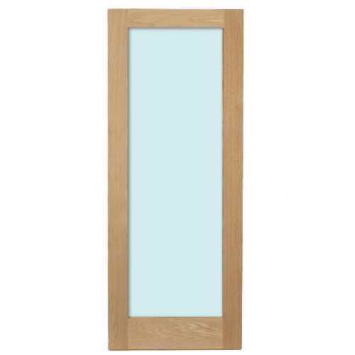 OAK SINGLE PANE DOOR